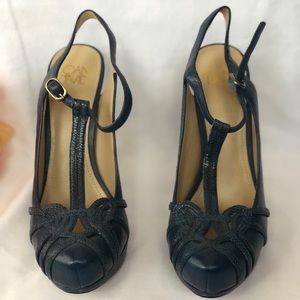 Joan & David platform heels “Dareith” blue